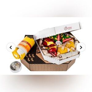 Sock set: Pizza Socks Box Mix & Beer Can Socks men’s size US 9.5-13 EU 41-46